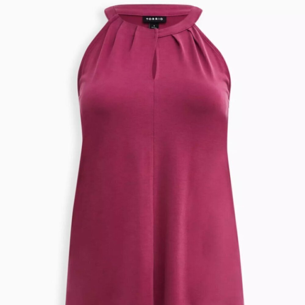 Torrid Knit Cupro High Neck Twist Top purple knit new nwt 2x 18 20